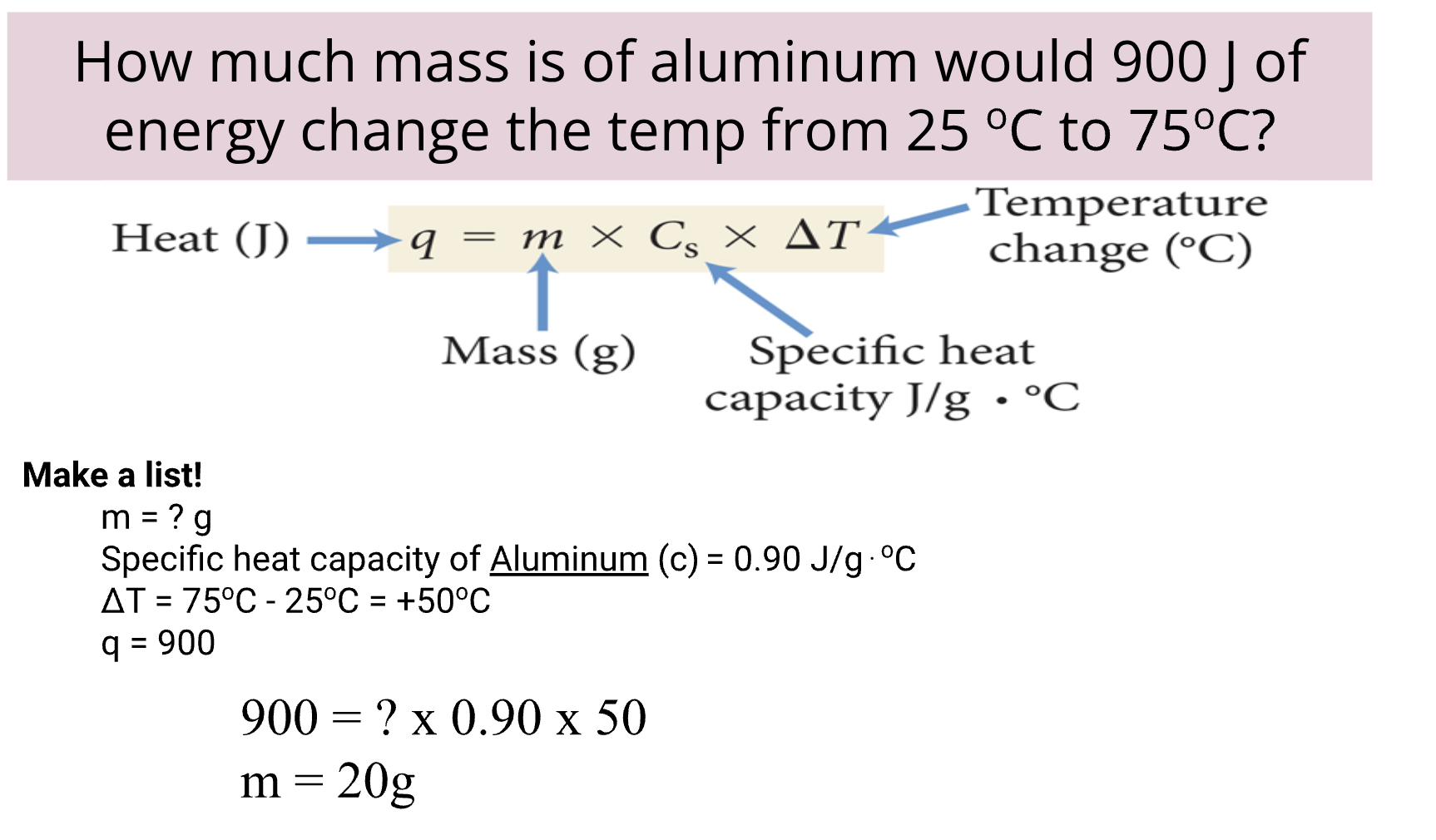 Example of how to calculate for heat transfer blah blah idk