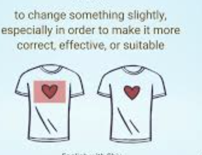 <p>A fine adjustment or slight modification made to something, especially to improve its effectiveness.</p><ul><li><p>(Những điều chỉnh nhỏ, cải tiến nhỏ, sửa đổi nhẹ nhàng)</p></li></ul><p><strong>Dạng liên quan:</strong></p><ul><li><p><strong>Tweak</strong> (Động từ - điều chỉnh nhỏ)</p></li><li><p><strong>Tweaking</strong> (Danh từ/V-ing)</p></li></ul><p></p>