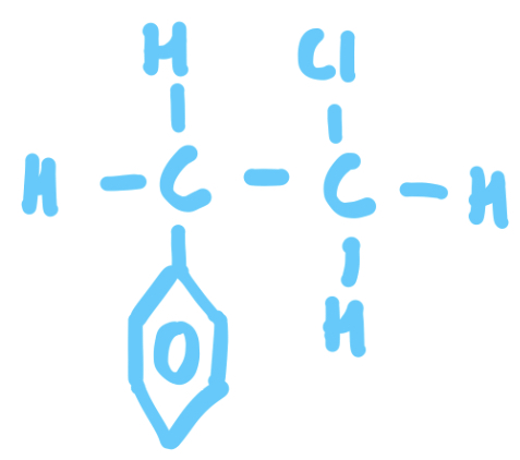 <p><strong>Alkyl - </strong>An adjective used to describe a functional group not directly joined to a benzene ring e.g 1-chloro-2-phenyl ethane</p><p>Benzene side chain = Phen<strong>yl</strong></p>