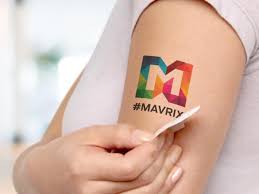 <p>Temporary</p><p>He got a temporary tattoo when he was younger.</p>