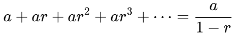 <p>a first term<br>r common ratio (the one increasing in power)</p>