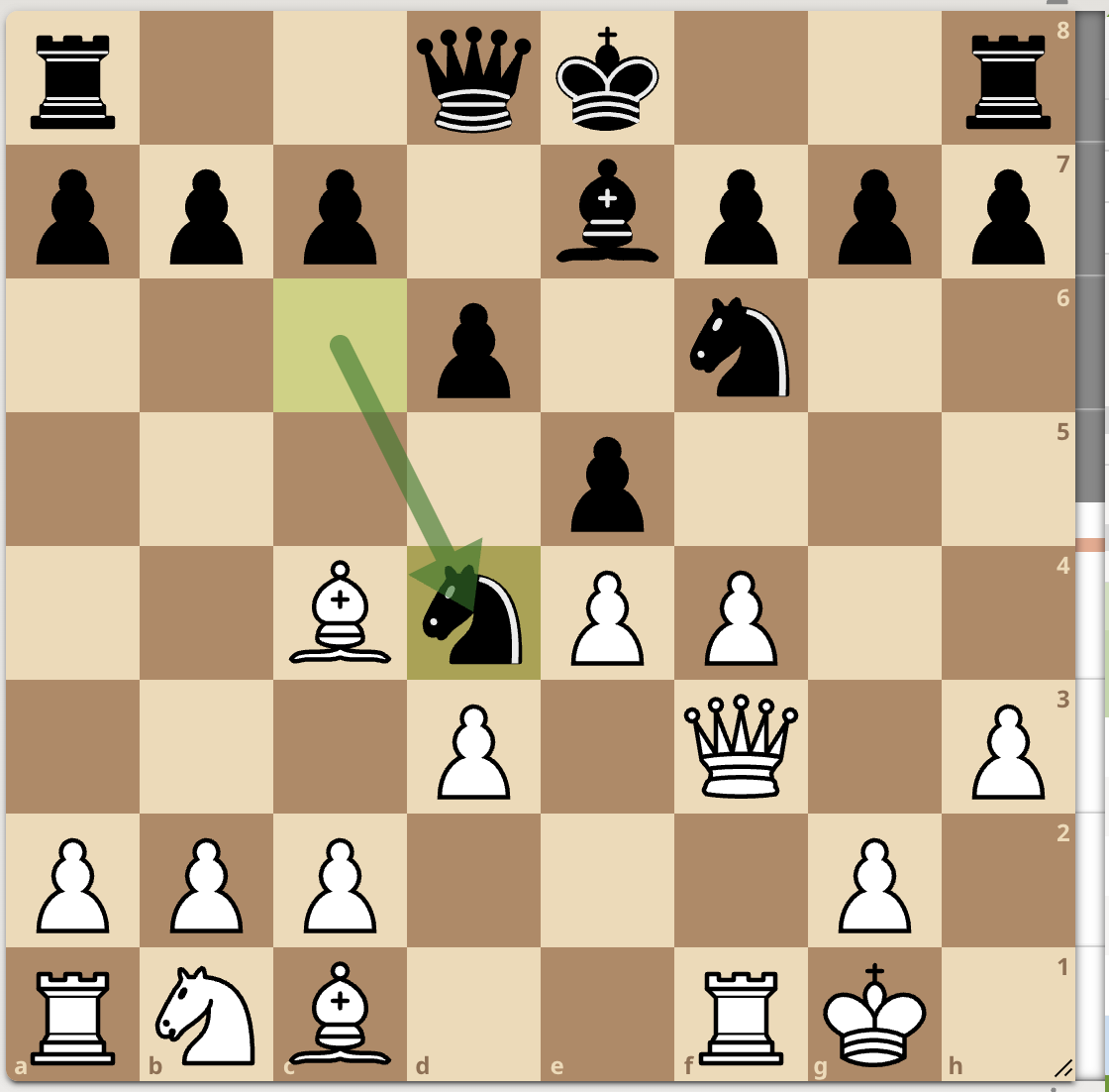 <p>…Nd4 </p>
