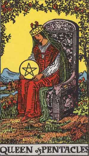 <p>Queen of pentacles</p>