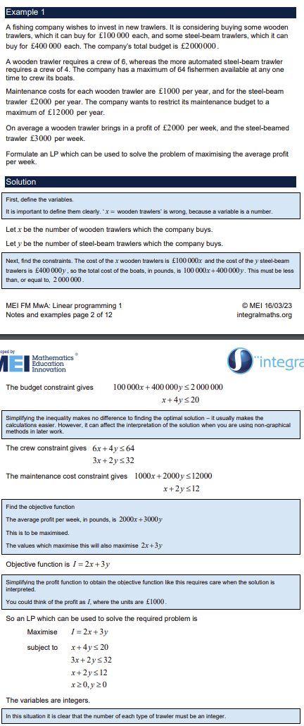<p>Define variables</p><p>Find constraints</p><p>Find objective function</p>