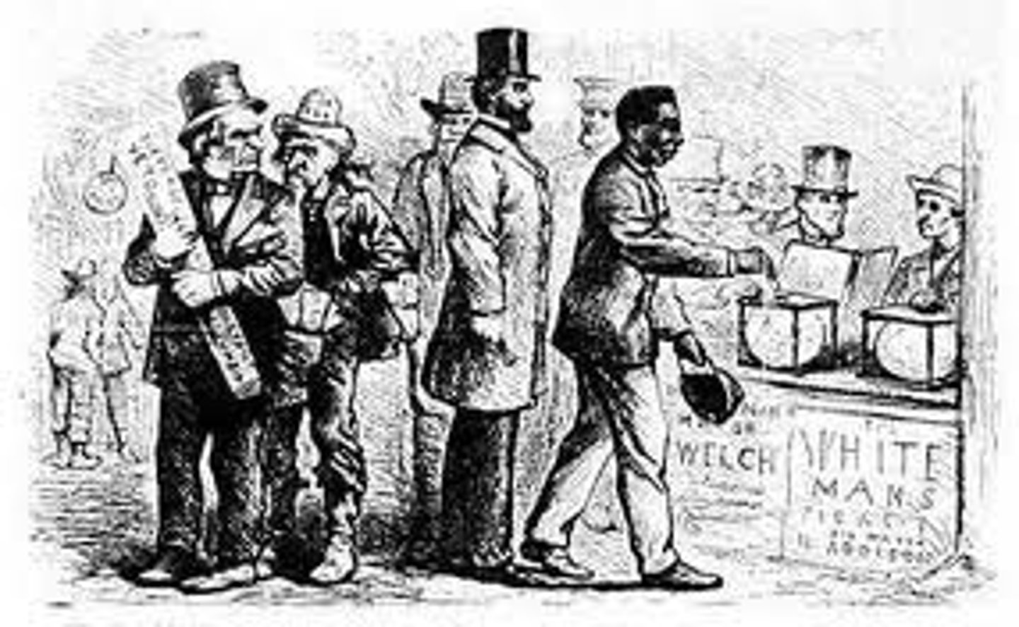 <p>(1867) Banned discrimination in public accommodations, prohibited discrimination in any federally assisted program, outlawed discrimination in most employment; enlarged federal powers to protect voting rights and to speed school desegregation.</p>