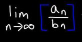 If not zero, then both converge or diverge.

If 0 and bn converges, then an converges.

If infinity and bn diverges, then an diverges.