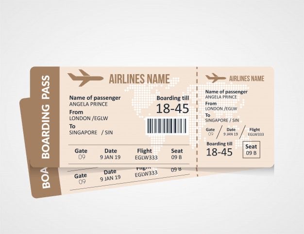 <p>boarding pass </p>