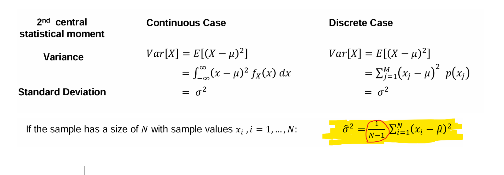 <p>→ <strong>Variance / Standard Deviation</strong></p><p></p>