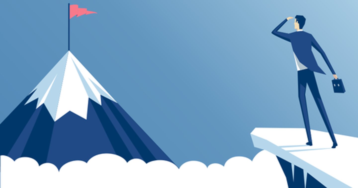 <p>to hope to achieve something or be successful</p>