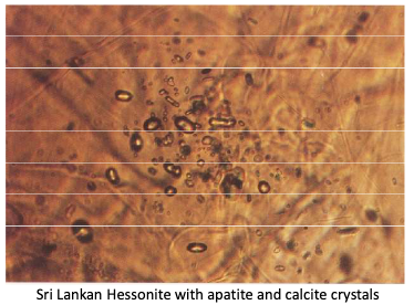 <p>Treacle</p><p>(Due to inter grown grains of hessonite)</p>