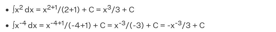 <p>Now, the antiderivative rule of power of x is given by ∫x<sup>n</sup> dx = x<sup>n+1</sup>/(n + 1) + C, where n ≠ -1. Using the antiderivative power rule, we can conclude that for n = 0, we have ∫x<sup>0</sup> dx = ∫1 dx = ∫dx = x<sup>0+1</sup>/(0+1) + C = x + C. Please do not confuse this power antiderivative rule ∫x<sup>n</sup> dx = x<sup>n+1</sup>/(n + 1) + C, where n ≠ -1 with the power rule of derivatives which is d(x<sup>n</sup>)/dx = nx<sup>n-1</sup>.</p>