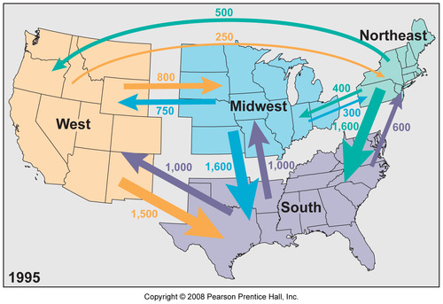 <p>Permanent movement from one region of a country to another.</p>