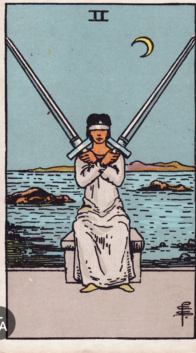 <p>Two of Swords</p>