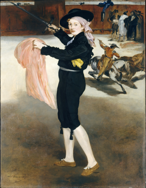 <p>Manet, Mademoiselle V. in the Costume of a Spanish Espada, 1862</p>
