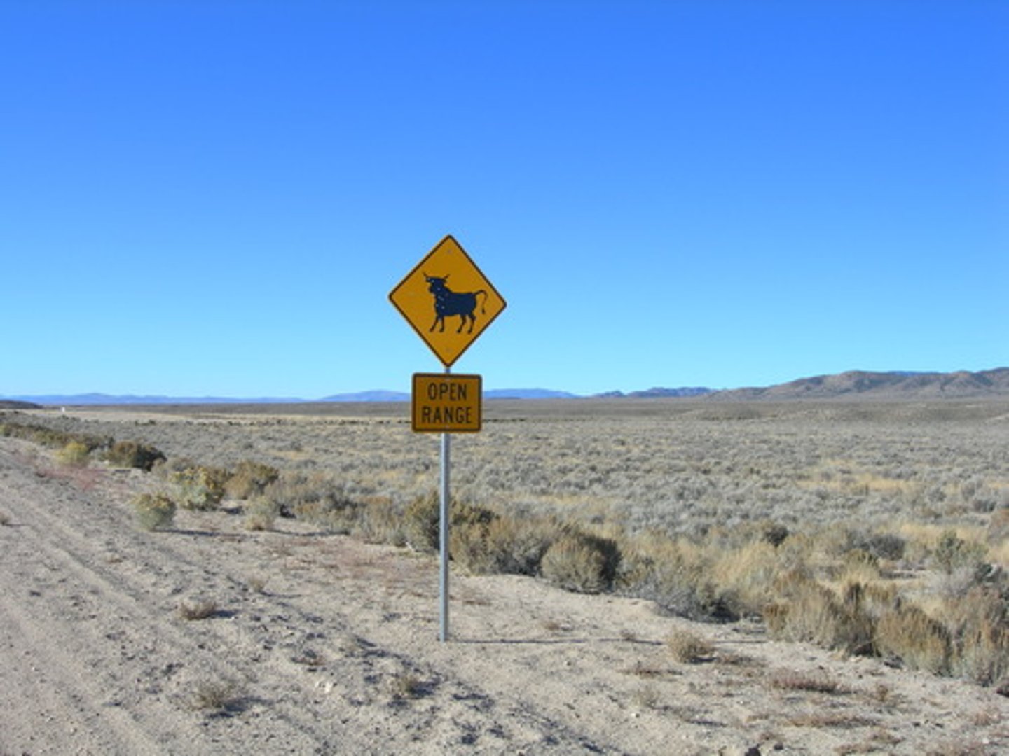 <p>not surrounded by a fence</p>