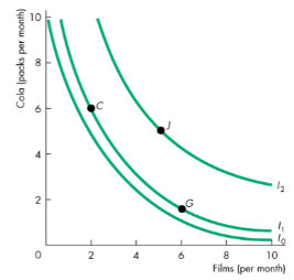 <p>They are a series of indifference curves, where consumption bundles on higher indifference curves are always preferred, as you can get more goods and services</p>