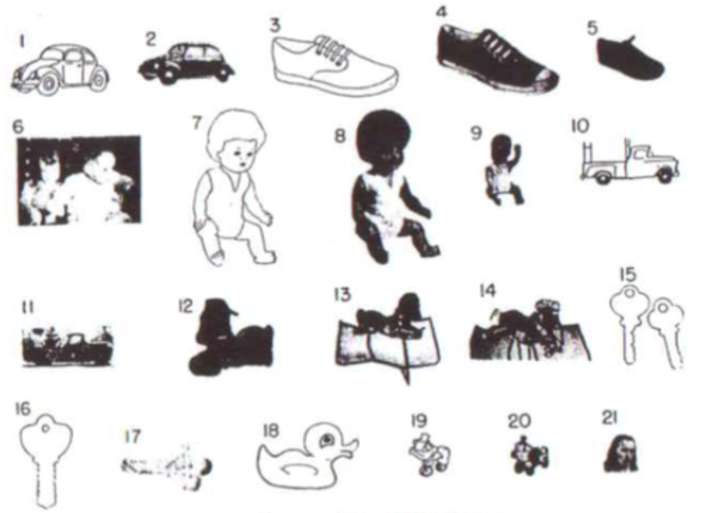 <p>Young children can readily recognize objects depicted in photographs and line drawings suggesting that recognition of objects from pictures is innate.</p>