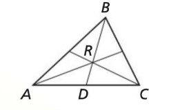 <p> point where the medians of a triangle intersect, divdes each median into two segments with a 2/3 ratio</p>