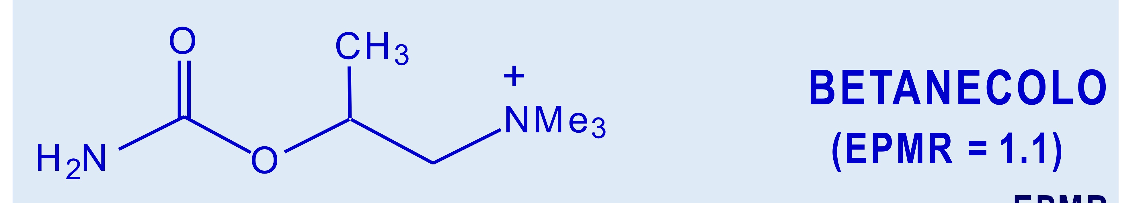 <p>Carbammato della metacolina resistente all’idrolisi</p><p>Attività simile all’Ach —> attivo solo l’enantiomero S (stereoselettività come il metanecolo)</p><p>Selettivo sui recettori muscarinici</p><p></p>