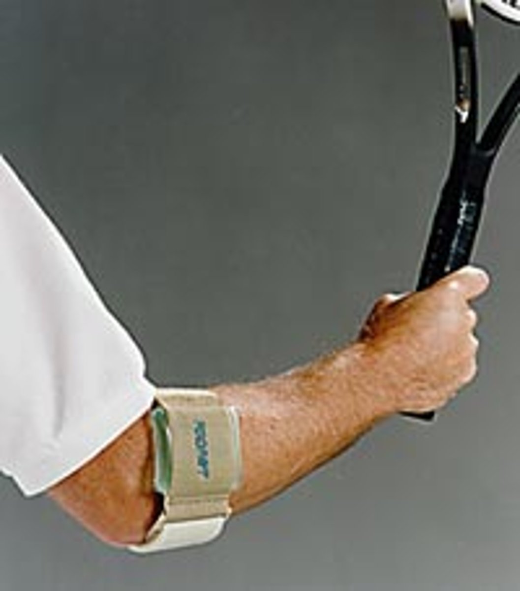 <p>can use a counter force brace below the extensor muscle to disperse stress on extensor tendon</p>