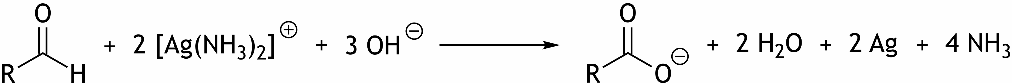 <p>53. In a positive Tollens’ test, elemental silver is formed, which usually deposits as a silver mirror on the walls of the reaction vessel. The following reaction takes place. </p><p>What type of reaction occurs with respect to the carbonyl carbon shown?</p><p>A. Hydration</p><p>B. Hydrogenation</p><p>C. Hydrolysis</p><p>D. Oxidation</p><p>E. Reduction</p>