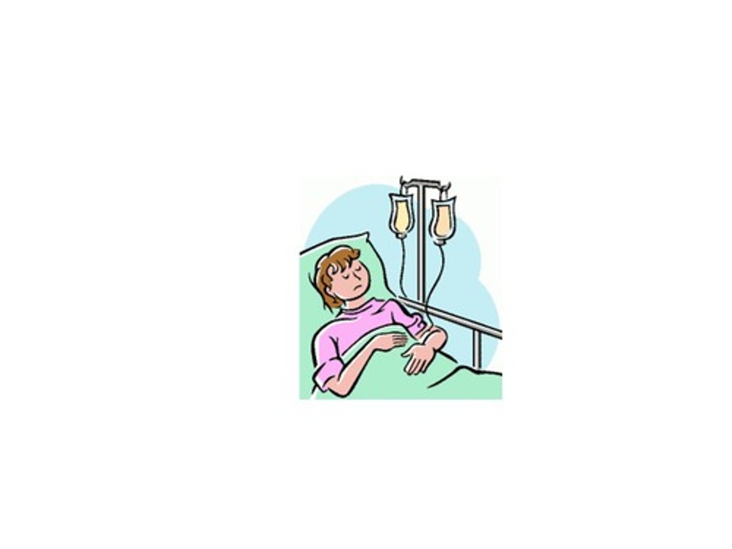 <p>To suffer an illness</p>