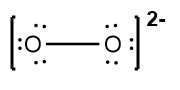 <p>O2 ^2-</p>