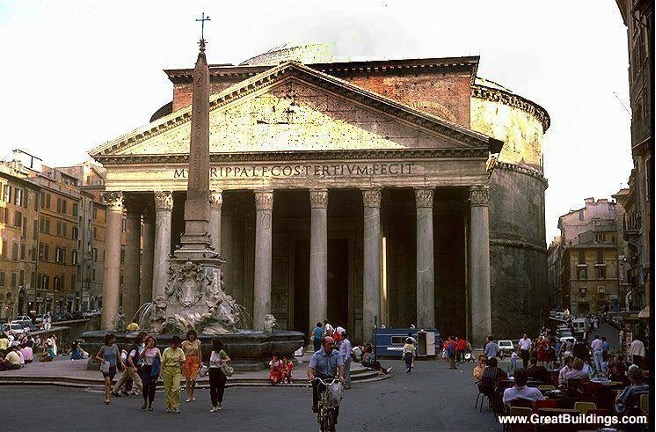 <p> <span><em>This Roman masterpiece was built in the 2nd century A.D., featuring a concrete dome with an oculus.</em></span></p>