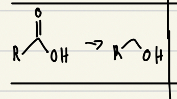 <p>NaBH<sub>4 </sub>or LiAlH<sub>4 </sub>good reducing agent</p>
