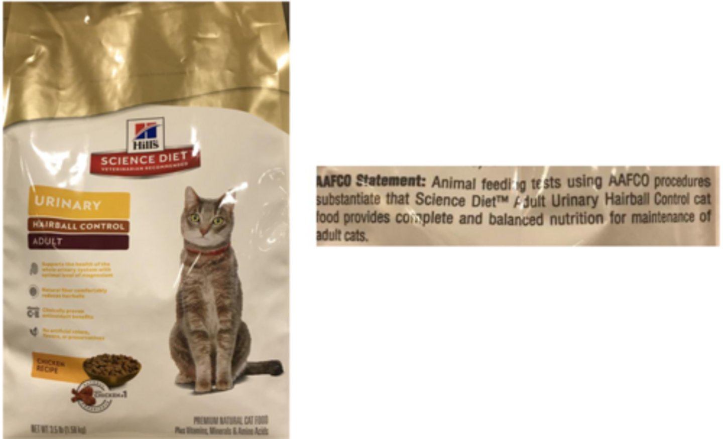 <p>what type of AAFCO statement is shown here</p>