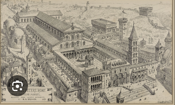 <p>Old Saint Peters Church (commisioned, keywords)</p>