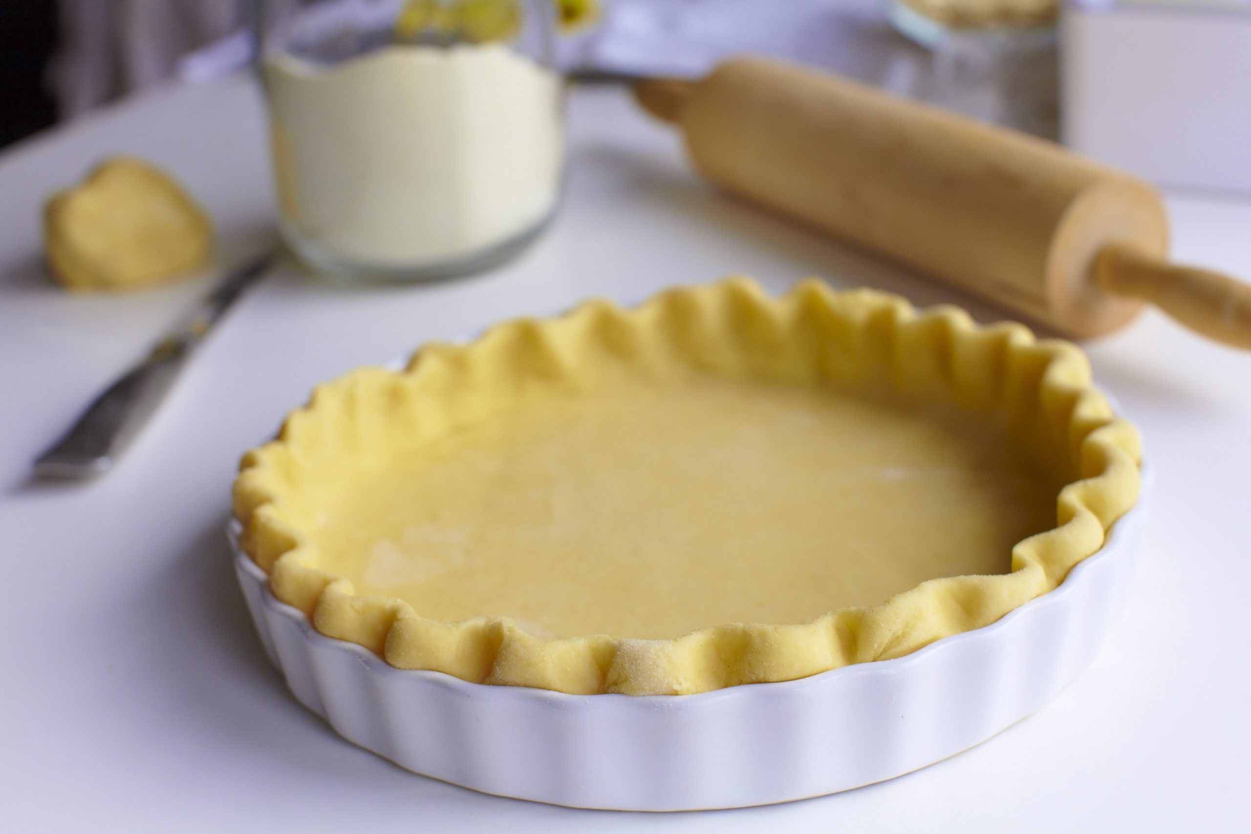 <p>shortcrust pastry </p><p>pâte = dough</p>