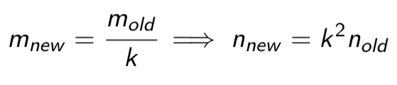 <p><span>we need a sample that is k² times as large</span></p><ul><li><p><span>In other words: if we want to divide the margin of error by k, we need a sample size that is k2 times the original sample size</span></p></li></ul><p></p>