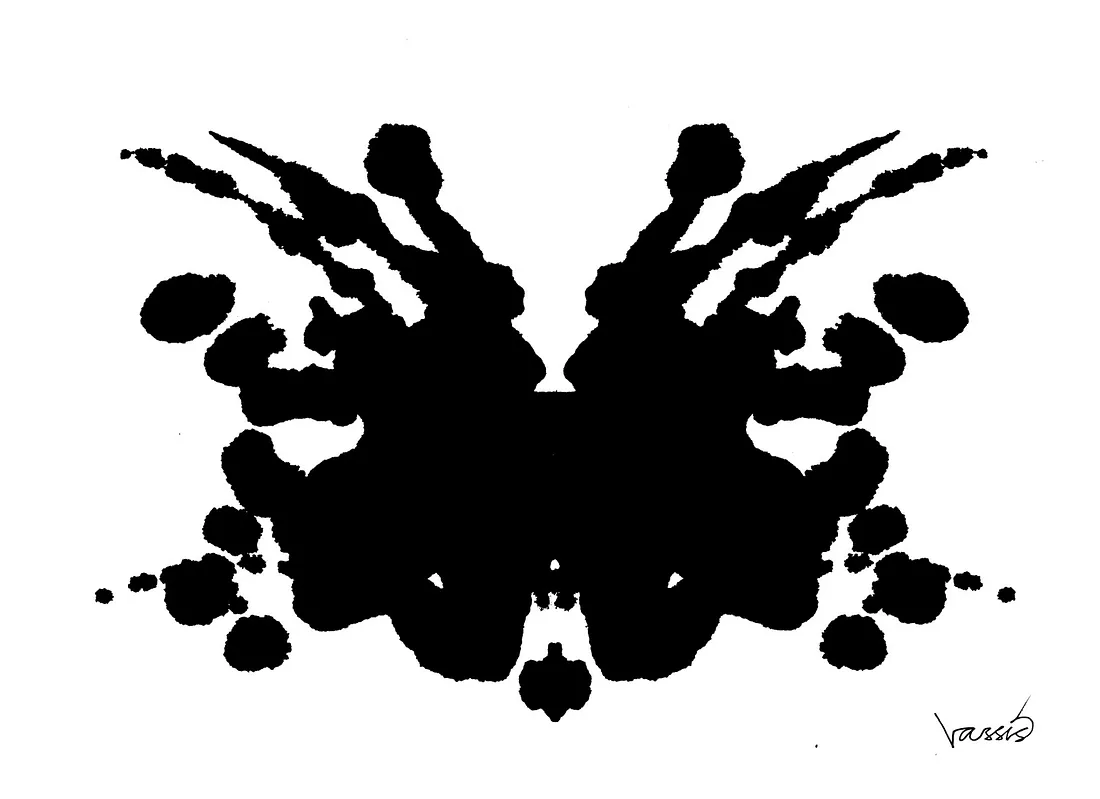 <p><strong>Developed by Hermann Rorschach</strong>, this test consists of a set of 10 <strong>abstract inkblots</strong> that people interpret.</p><ul><li><p>The way someone describes the inkblots is believed to reveal their <strong>personality structure and emotional problems</strong>.</p></li><li><p>An individual's response to the inkblots could be linked to psychopathy (lack of empathy etc.) and other mental illnesses.</p></li></ul><p><strong>Example:</strong> If a person consistently sees <strong>violent images in the inkblots</strong>, a psychologist might explore unresolved <strong>anger or trauma</strong> in their past.</p><ul><li><p>This test is the most widely used <strong>projective test</strong>, which is, a personality test that provides ambiguous stimuli to trigger projection of ones inner dynamics.</p></li></ul><p></p>