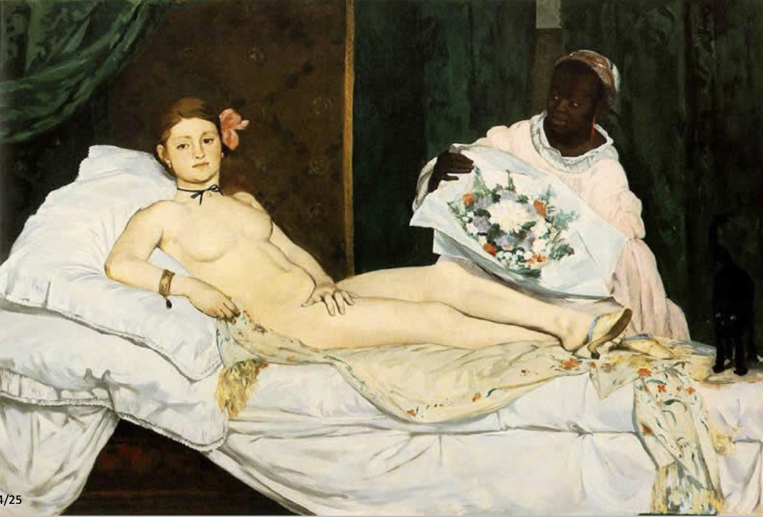 <p>Olympia, Edouard Manet 1863</p>