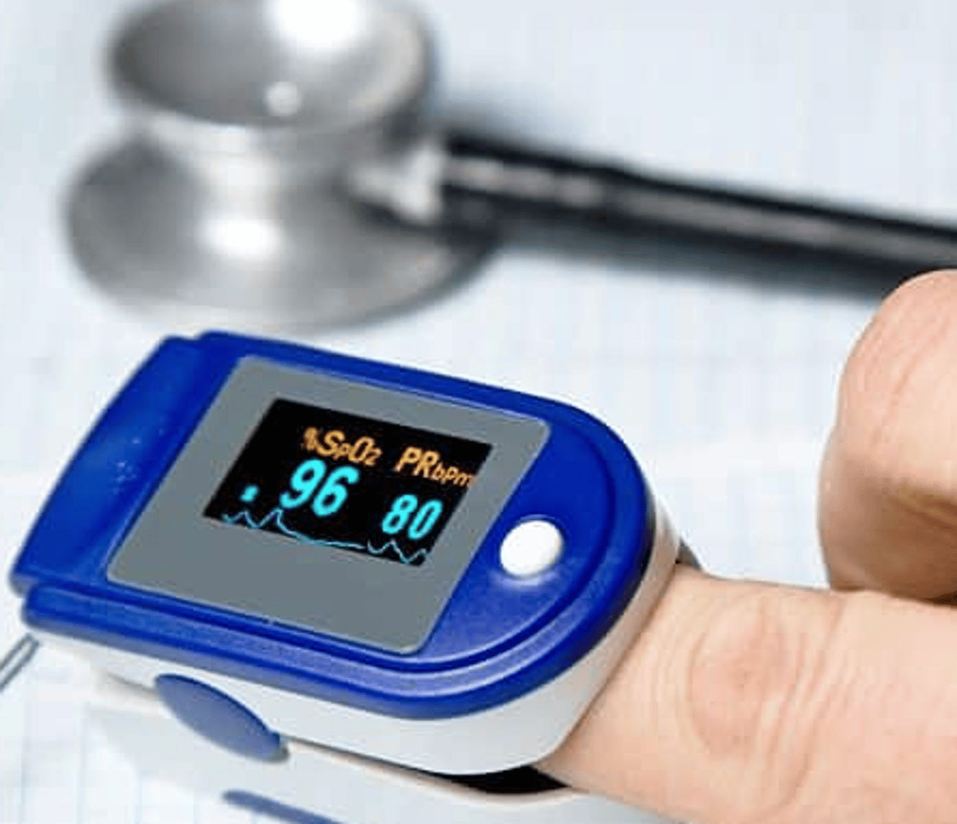 <p>measurement of oxygen saturation in the blood and pulse rate</p>