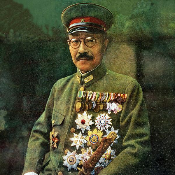 <p>Prime Minister of Japan during WWII who approved the attack on Pearl Harbor. Known for directing Japan’s wartime military strategy and expansion across the Pacific.</p>