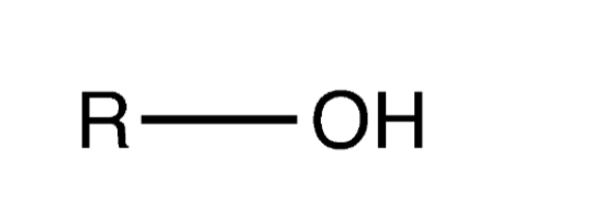<p>Hydroxyl (OH) bonded to a carbon </p>
