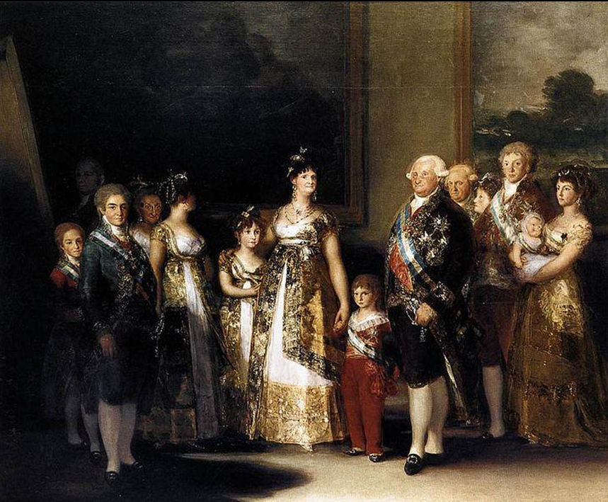 <p>Portrait de Charles IV et sa famille, 1800</p>