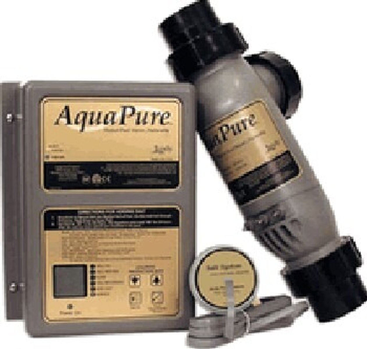 <p>Chlorinates pool water through a percent conversion (salt) method</p>