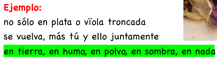 <p>palabras o conceptos en  escala ascendente o descendente</p>