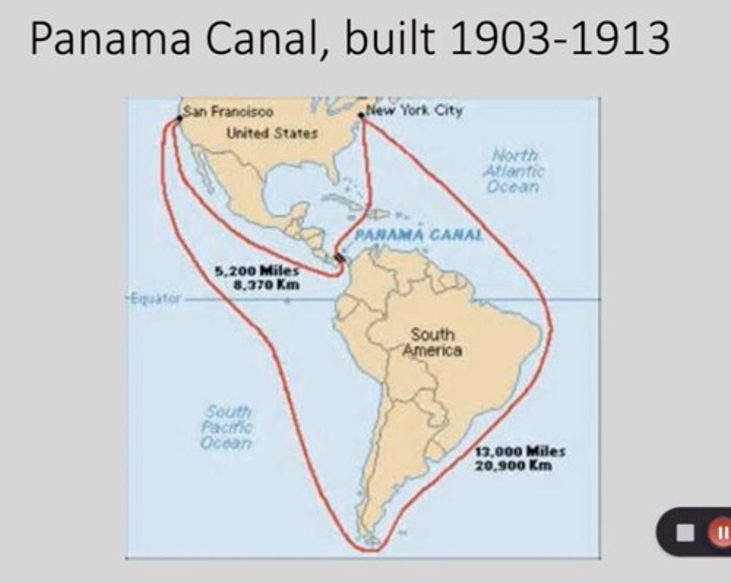 <p>It created a shortcut between the Atlantic and Pacific Oceans, facilitating maritime trade.</p>