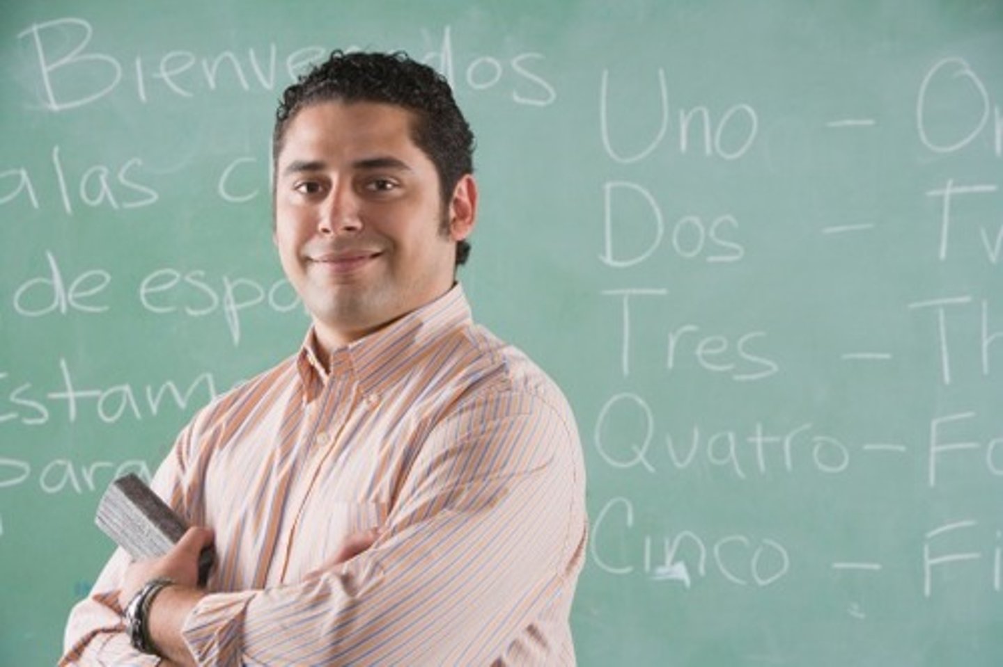 <p>the male teacher</p>