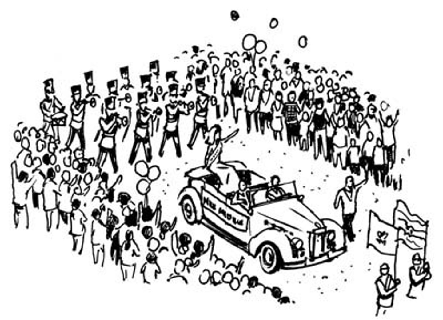 <p>to go to the parade</p>