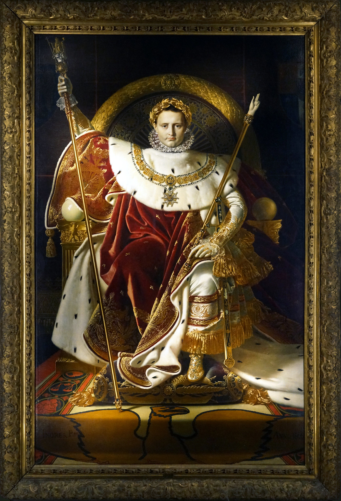 <p>Bonaparte on the Imperial Throne, 1806</p>