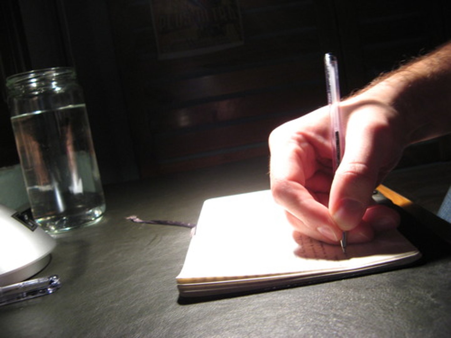 <p>write in a finished form</p>