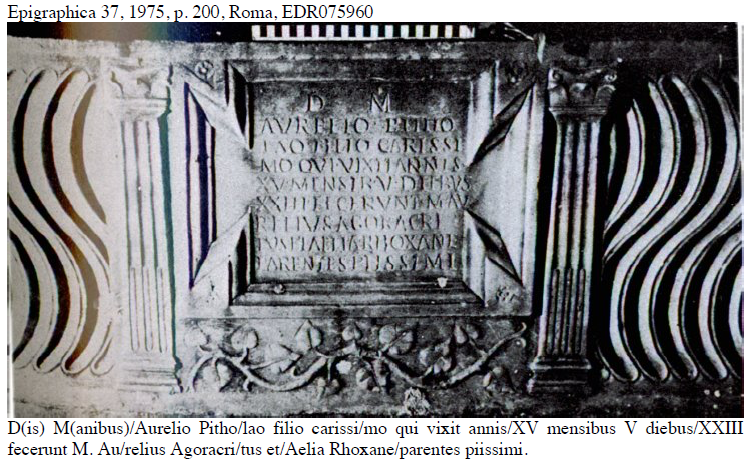 <p>Epigraphica, Roma</p>