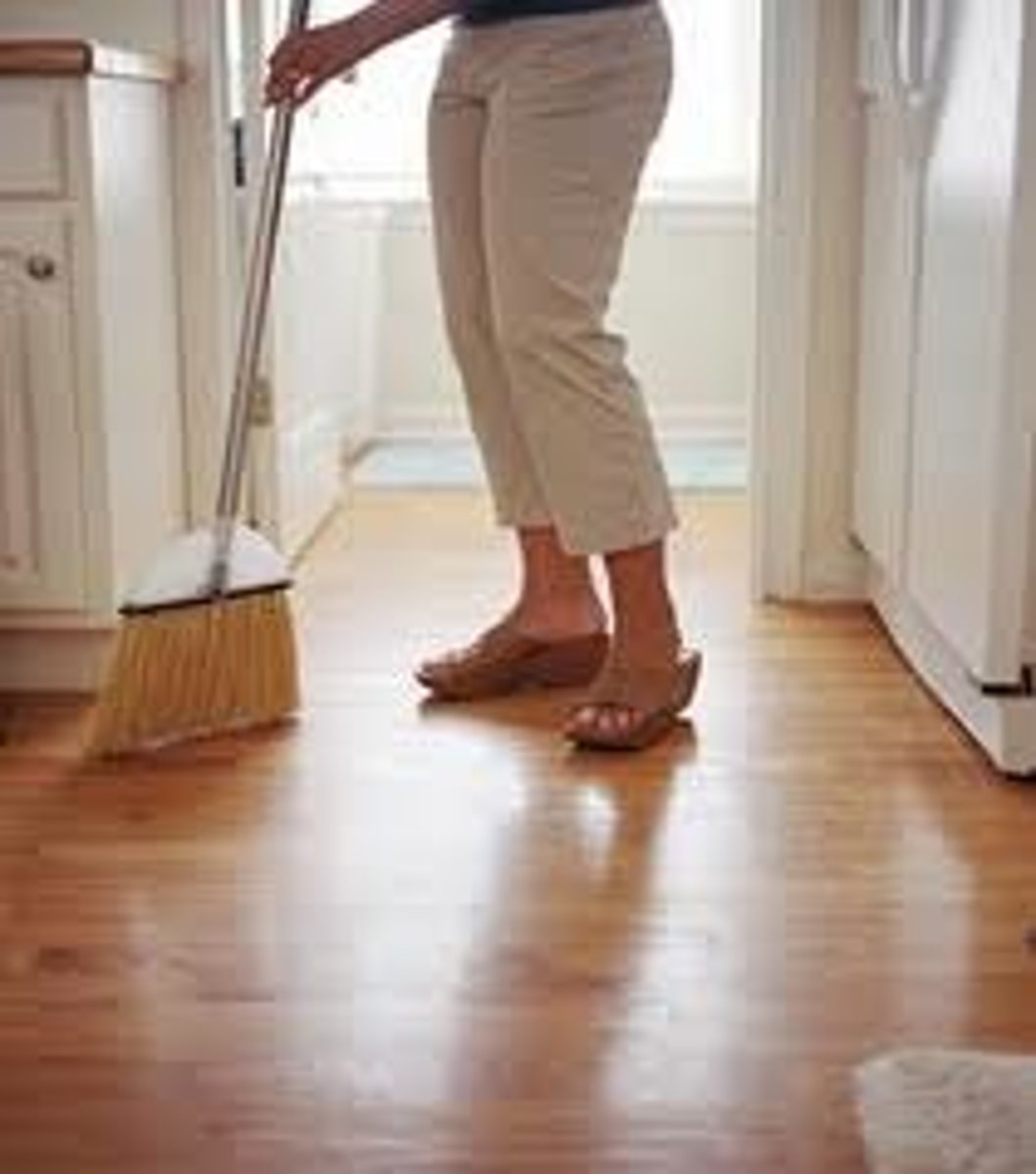 <p>to sweep</p>