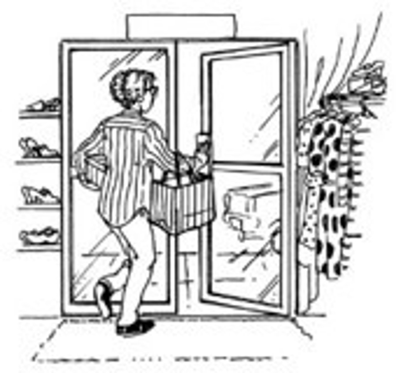 <p>the exit</p>