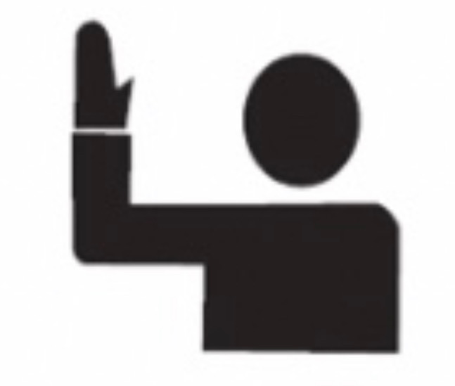 what does this hand signal indicate?
